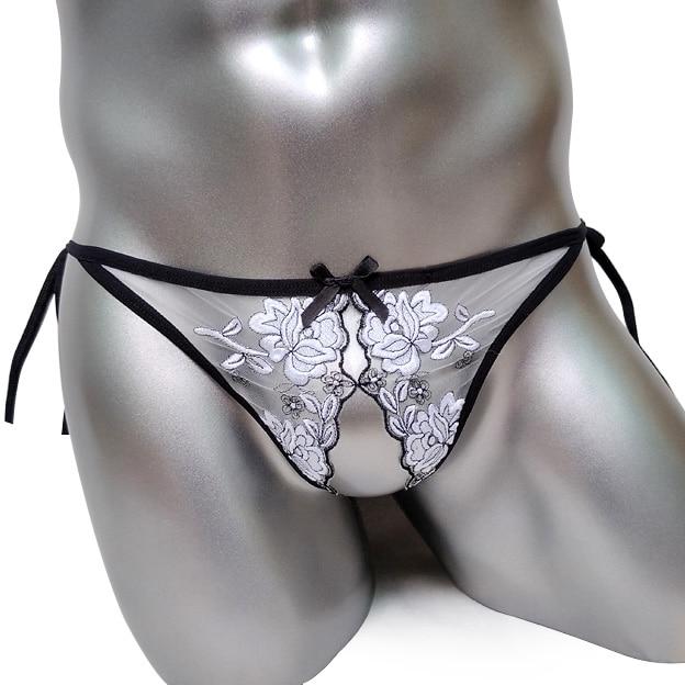 Embroidered Lace Thong - Image 7