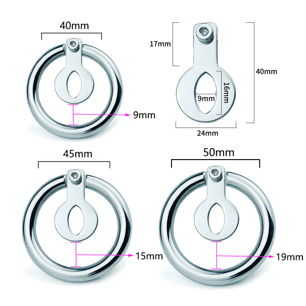 Flat Cock Cage Reverse Stimulation Short Chastity Device Whit Belt - Image 5