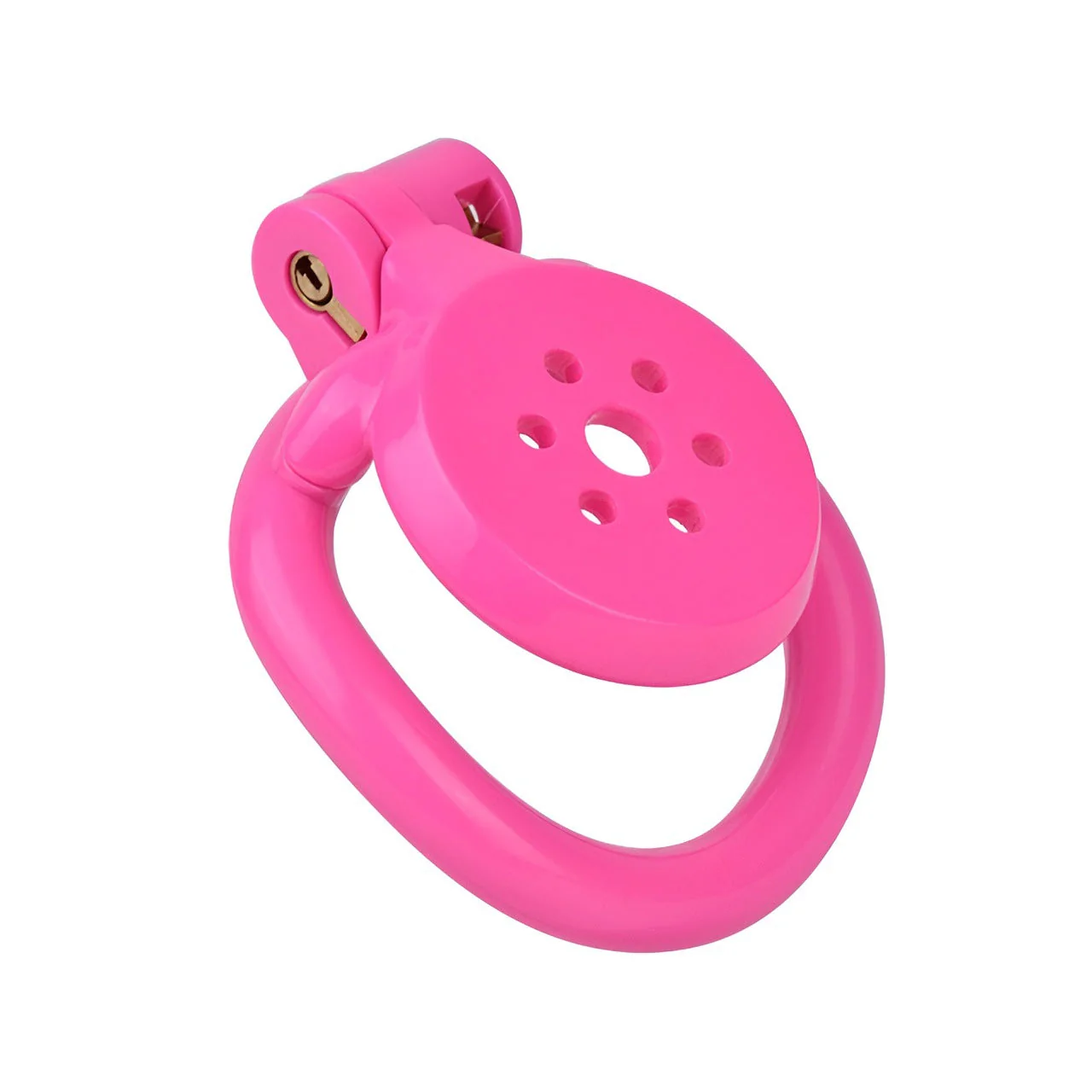 Flat Pink Cock Cage with Urethral