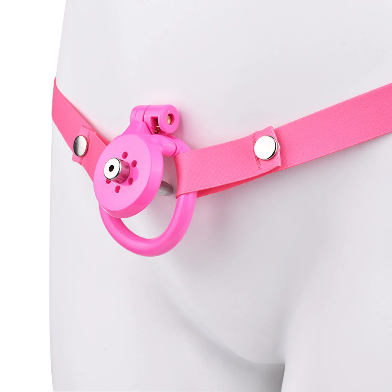 Flat Pink Cock Cage with Urethral - Image 2