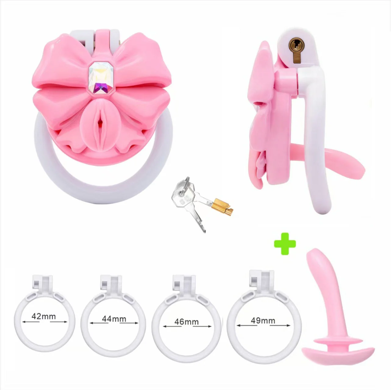 Gem Bowknot Chastity Device - Image 5