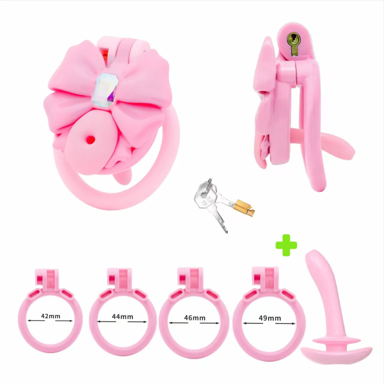 Gem Bowknot Chastity Device - Image 6