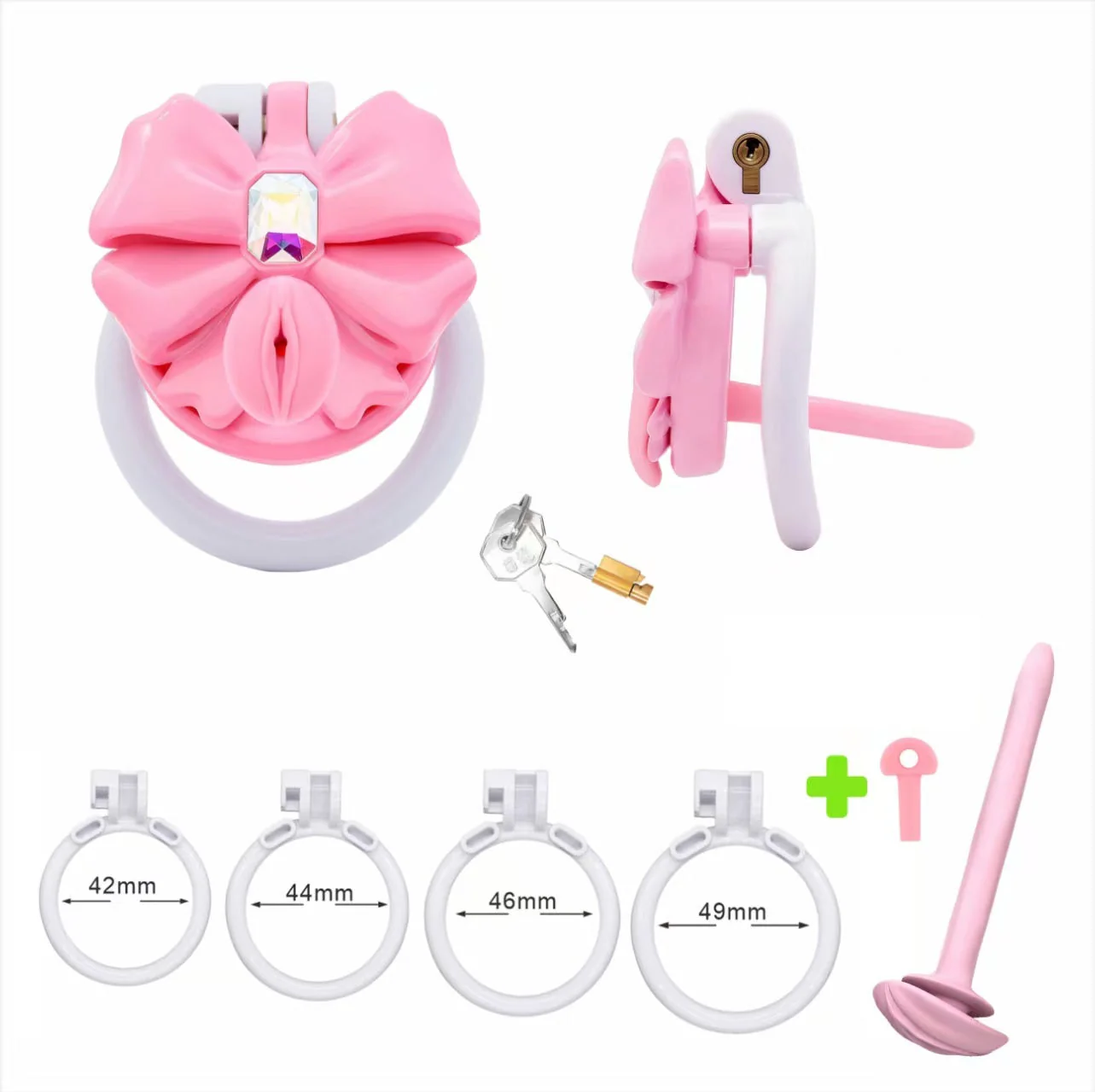 Gem Bowknot Chastity Device - Image 7