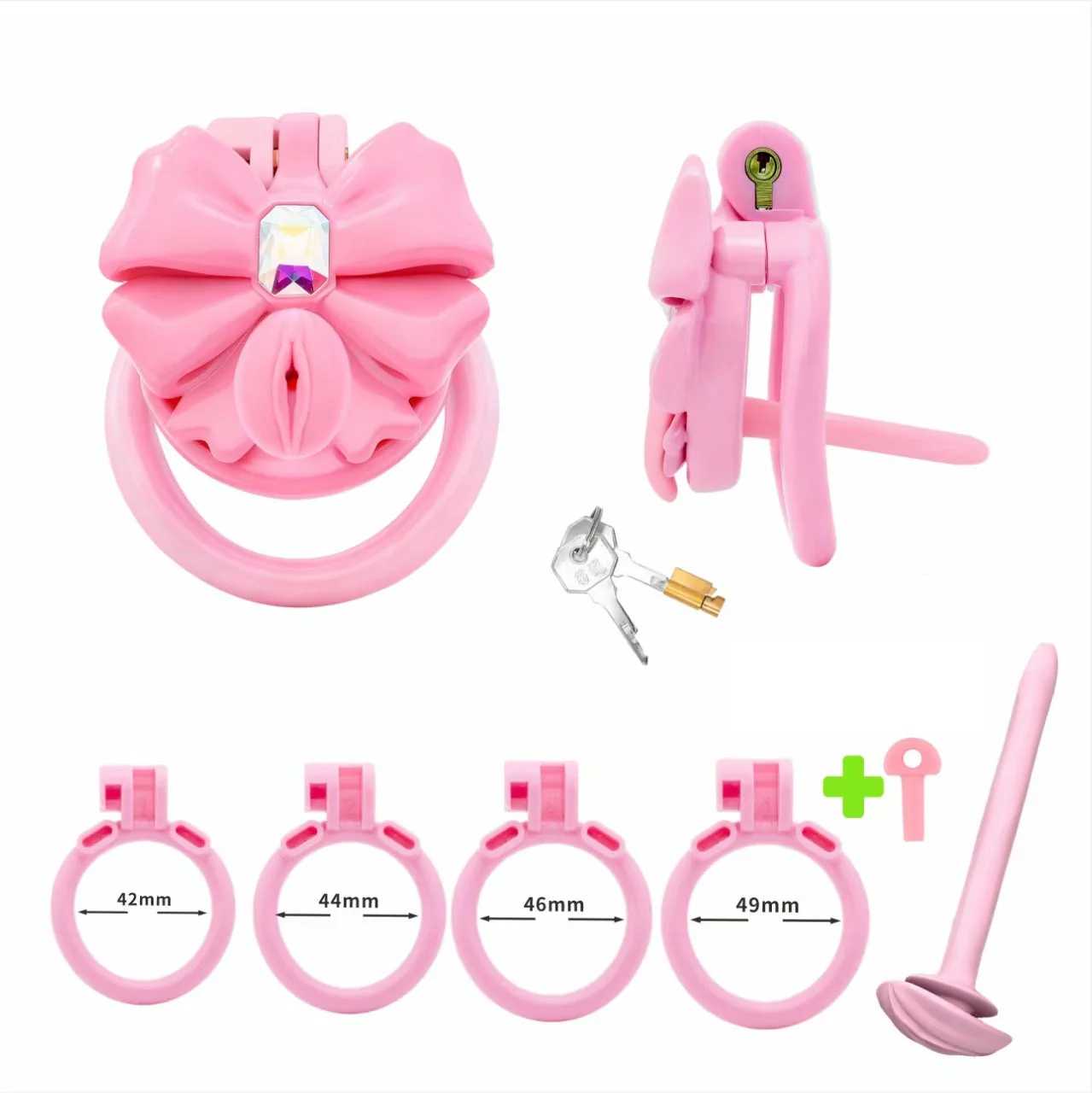 Gem Bowknot Chastity Device - Image 8