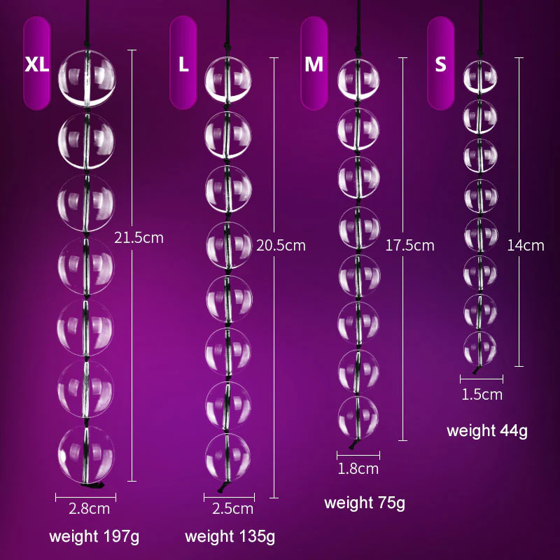 Glass Anal Beads