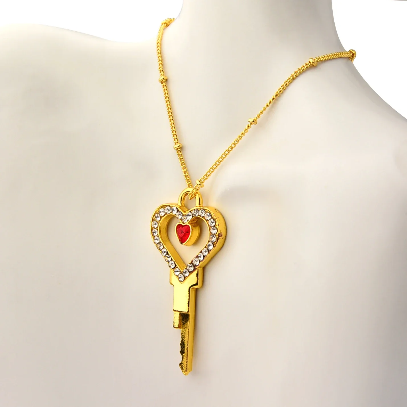 Golden Chastity Key Necklace