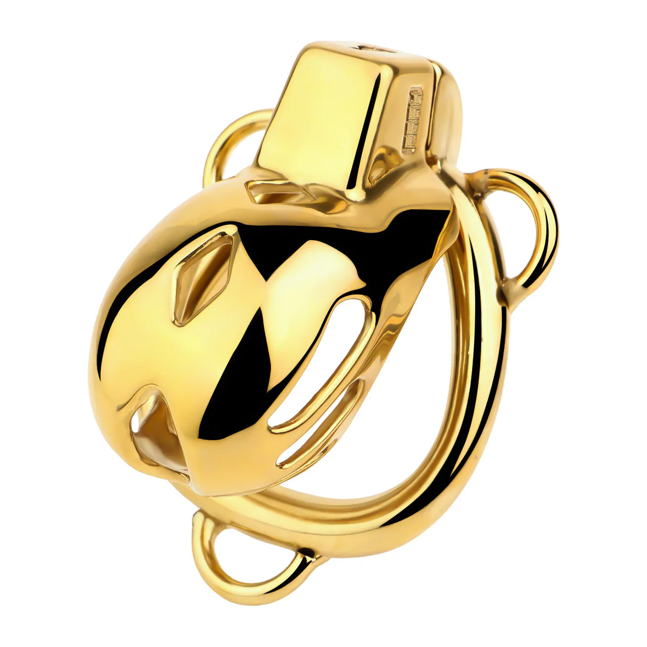 Golden Stainless Steel Mamba Cage with Belt 2026 Edition - Image 9