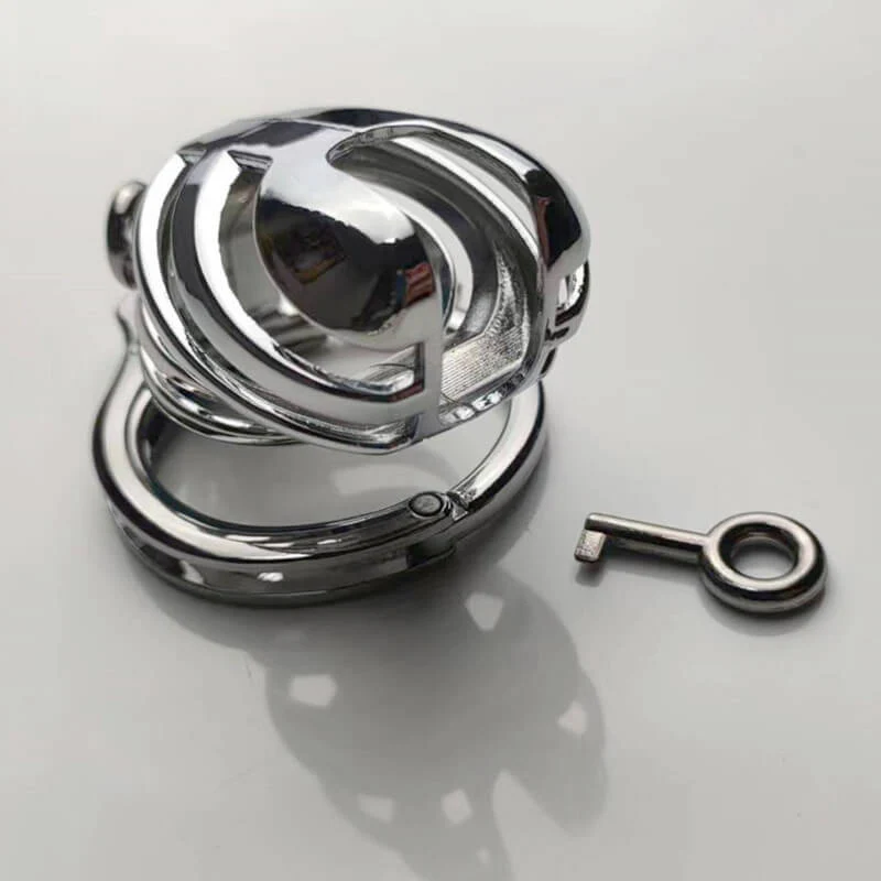 Handcuff Adjustable Metal Male Chastity Cage - Image 7