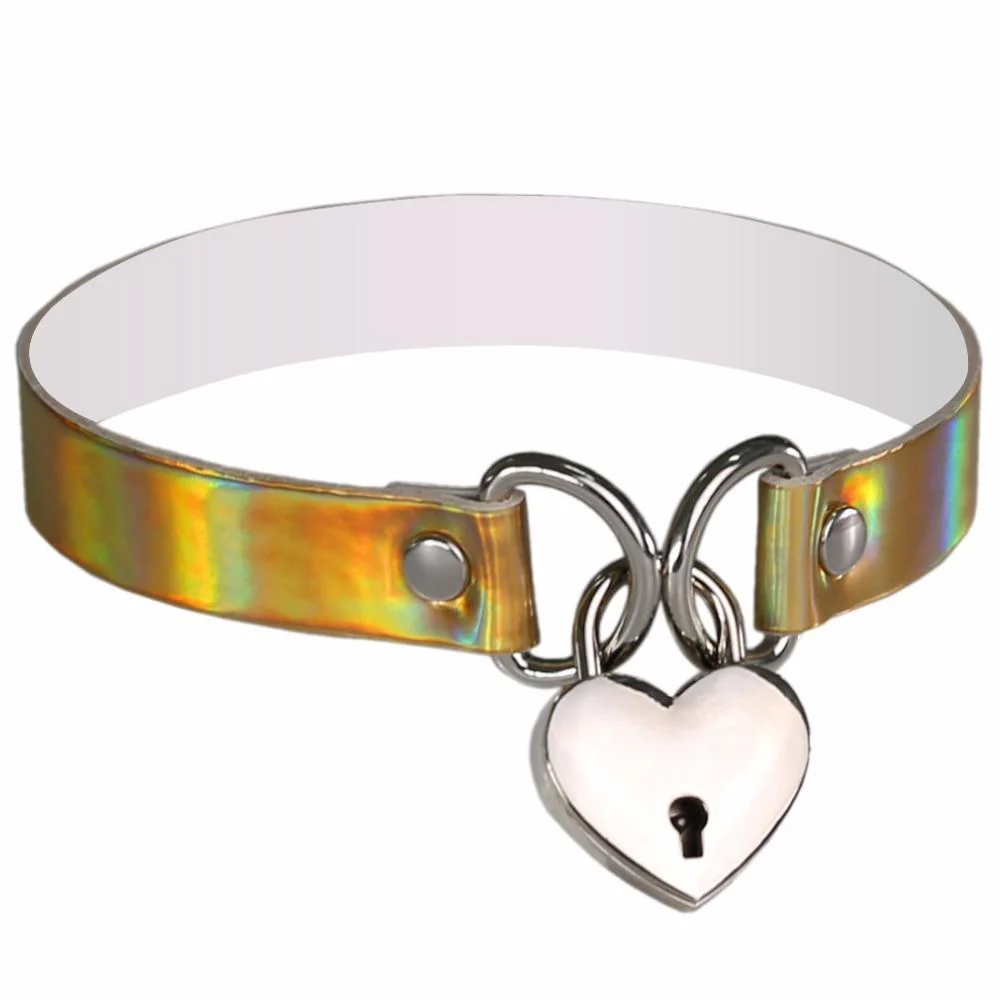 Heart & Key Sissy Locker Choker - Image 2