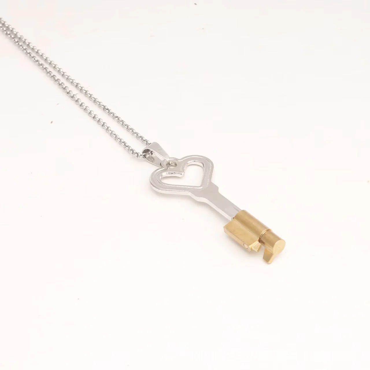 Heart Shaped Chastity Key Necklace - Image 6