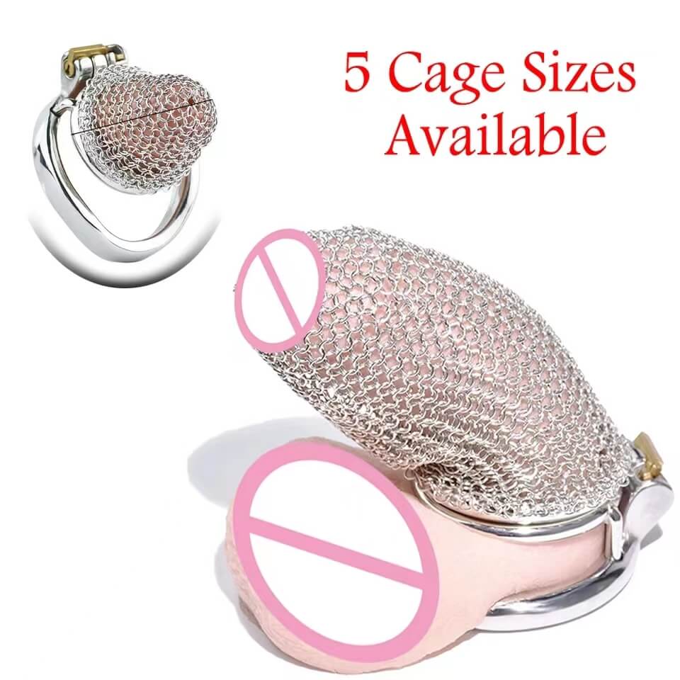 Hollow Mesh Design Penis Chastity Cage