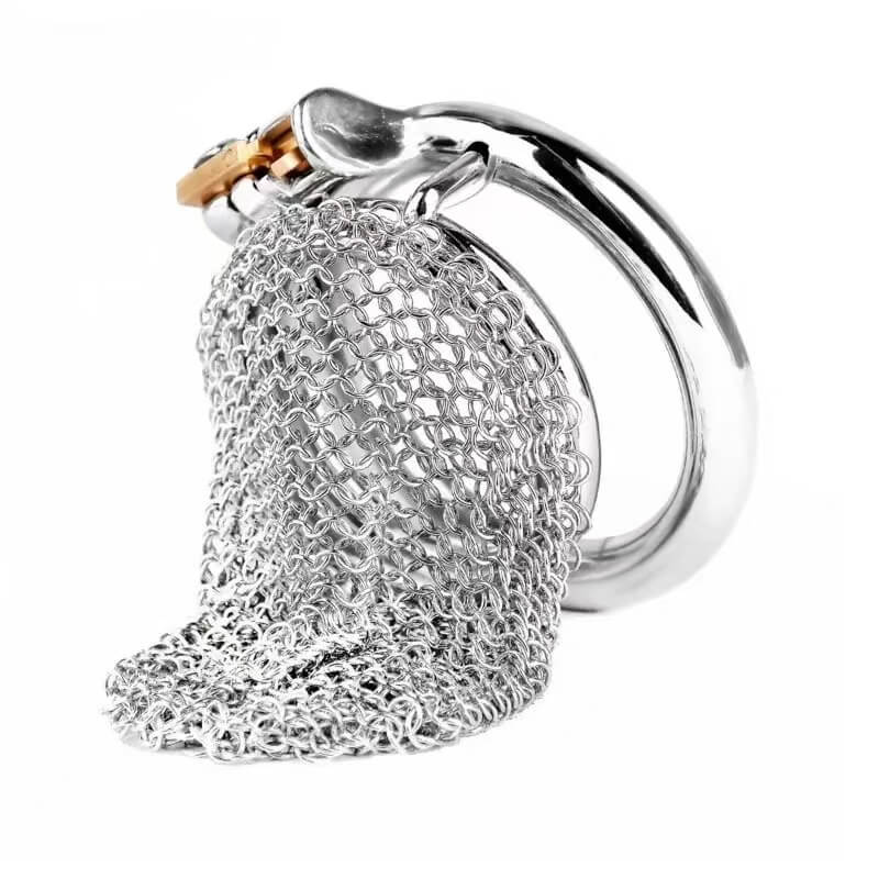 Hollow Mesh Design Penis Chastity Cage - Image 4