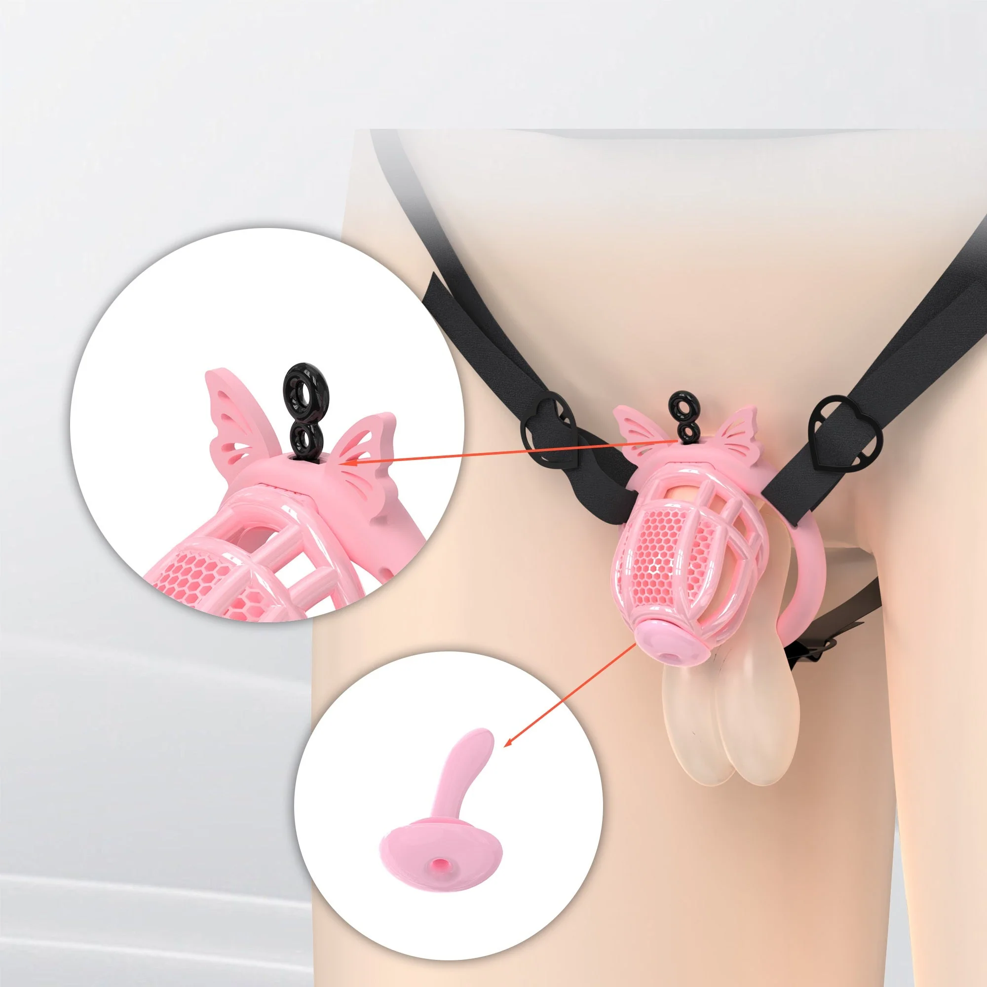 Honeycomb Invisible Chastity Cage - Image 2