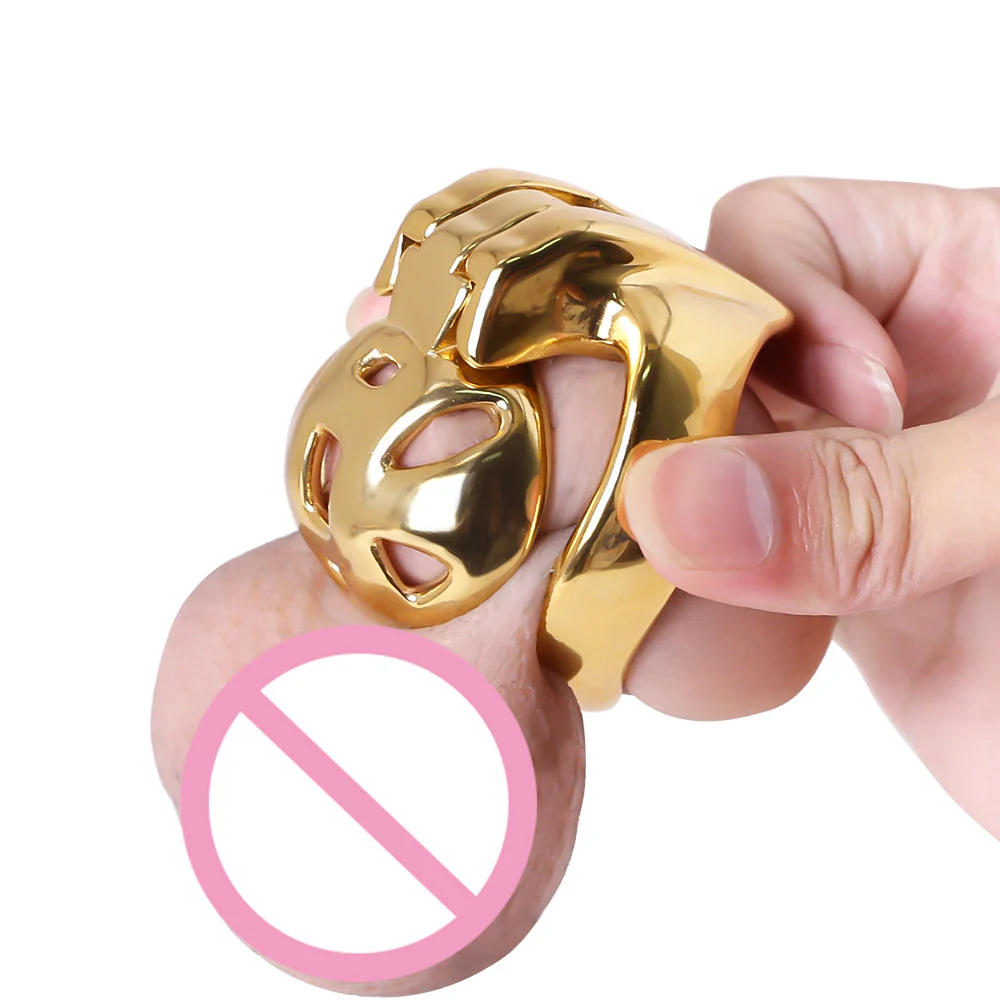 HT-V4 Stainless Steel Super Small Chastity Cage - Image 4