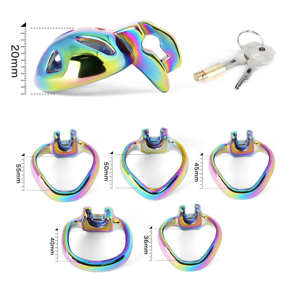 HT-V4 Stainless Steel Super Small Chastity Cage - Image 5