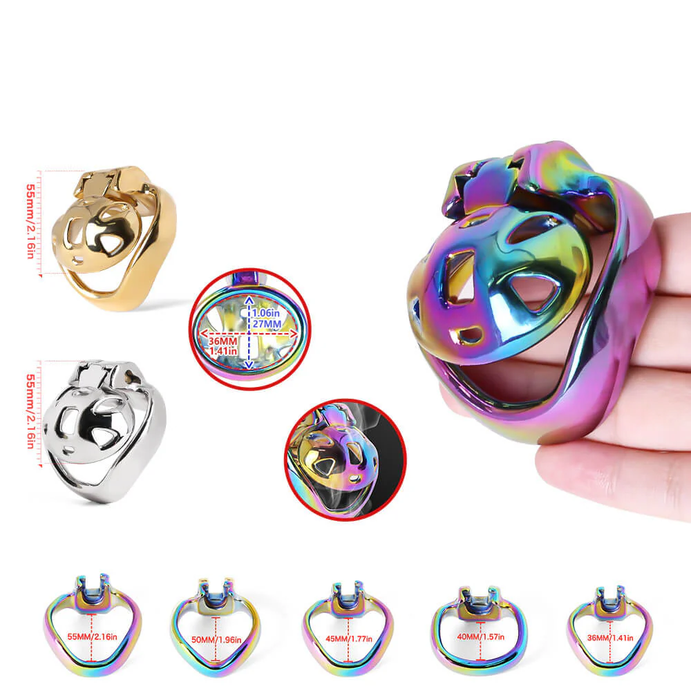 HT-V4 Stainless Steel Super Small Chastity Cage's Ring - Image 2