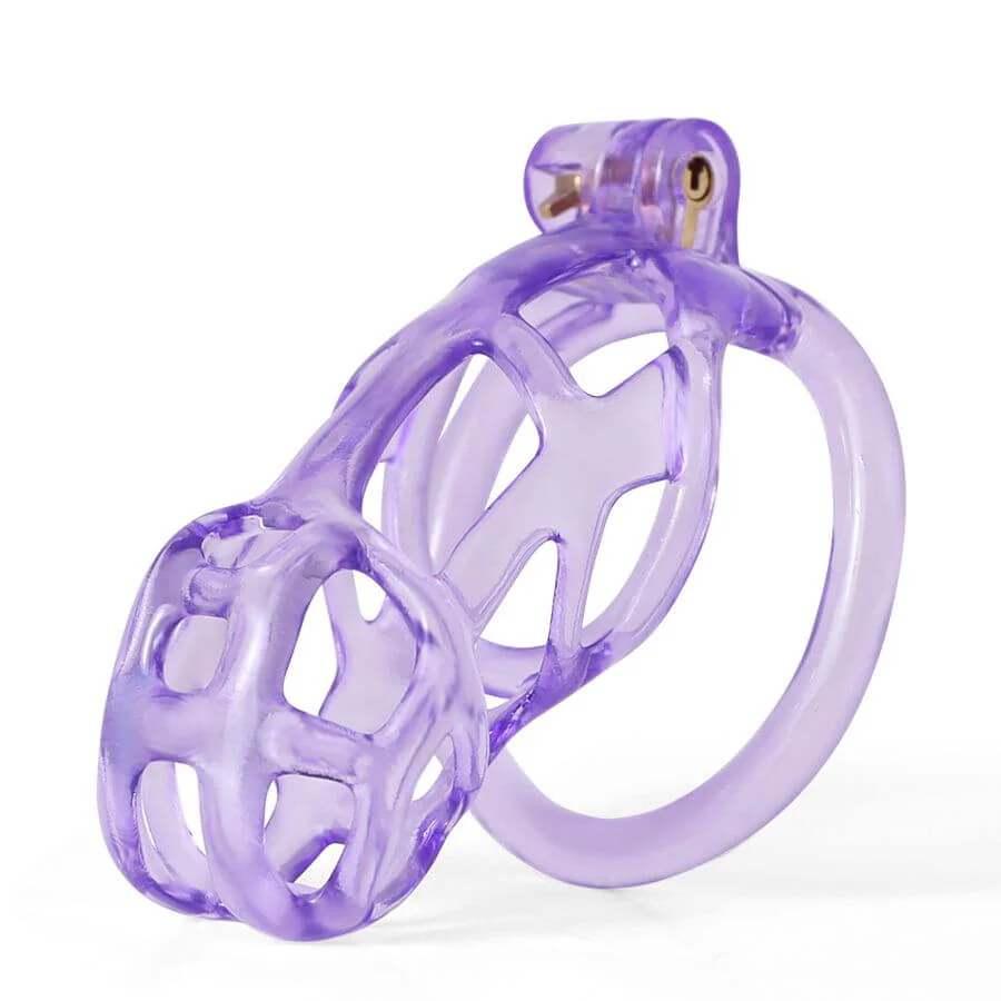 Ice Vision Desigh Purple Mamba Chastity Cage - Image 4