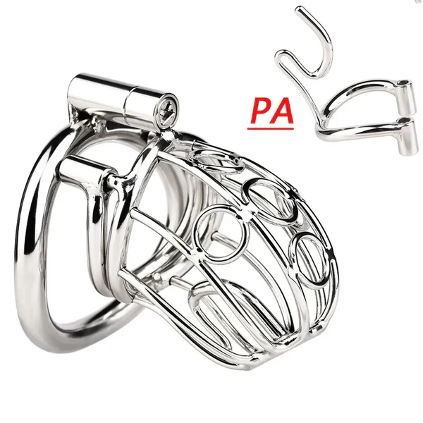 Integrated PA Steel Chastity Cage