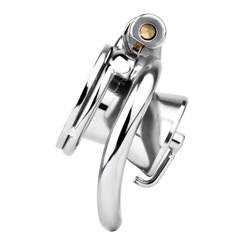 Inverted Prince Albert Piercing Chastity Cage - Image 2