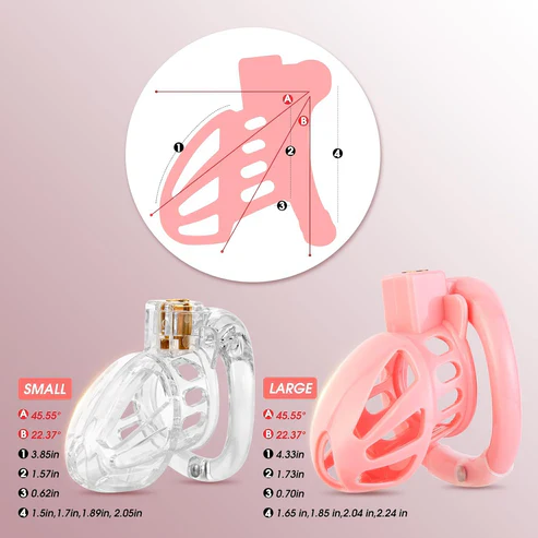 Invisible Pink Cock Cage - Image 3