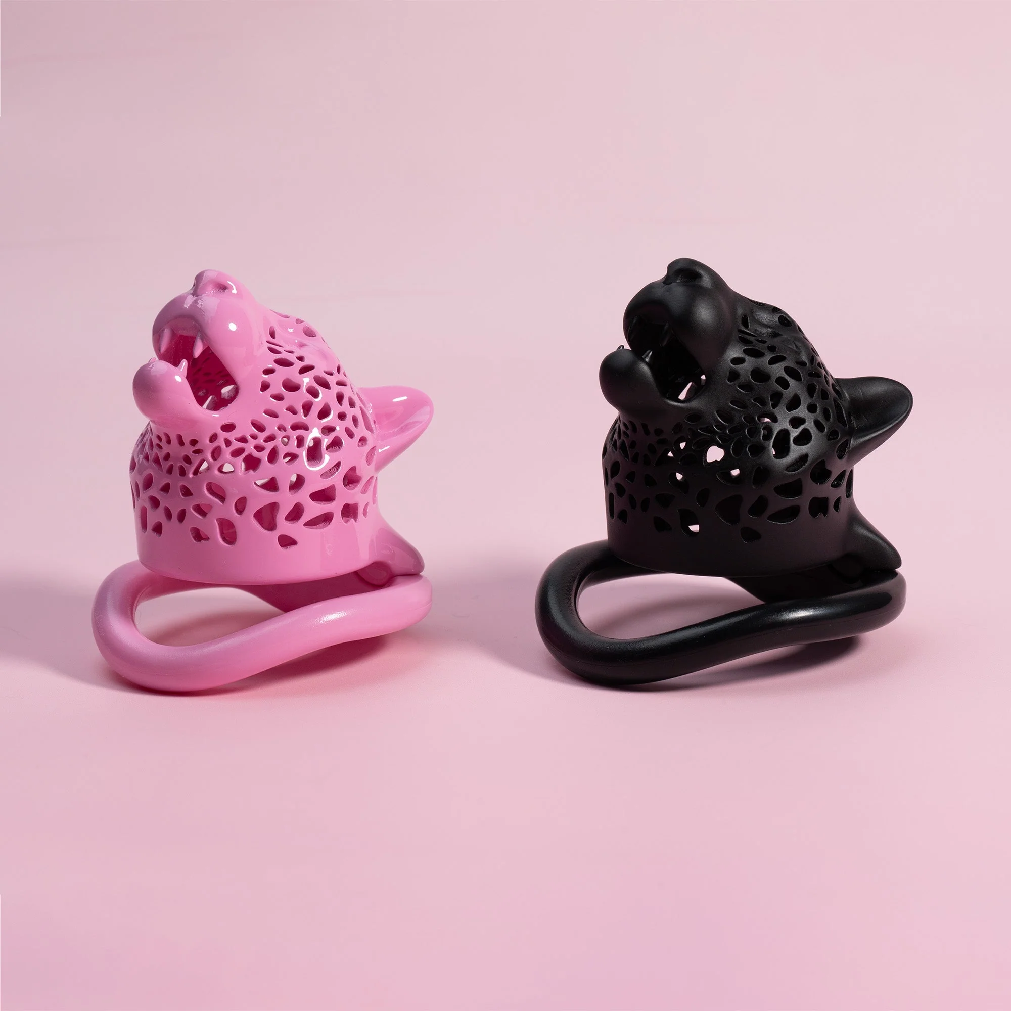 Leopard Head Resin Chastity Cage - Image 10