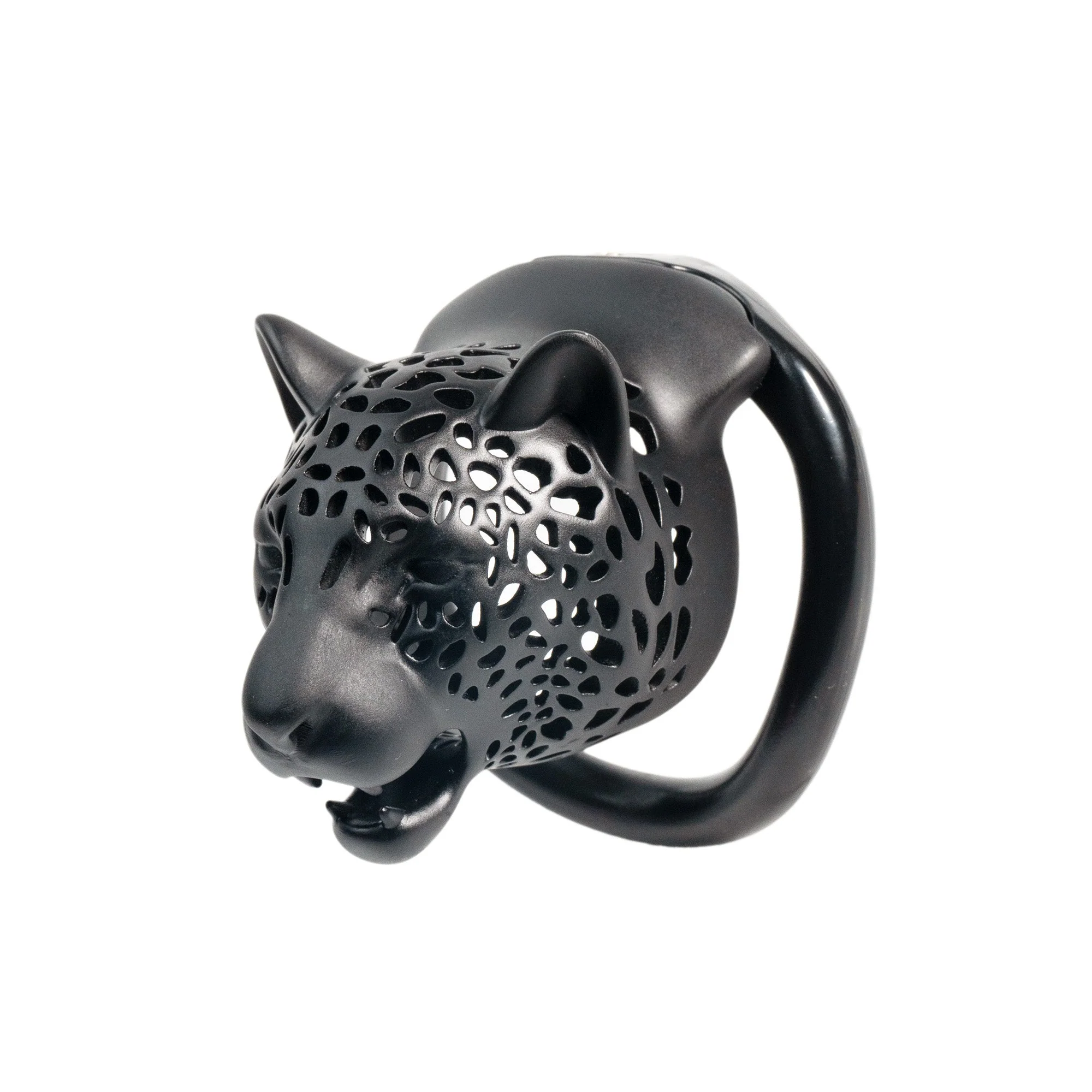 Leopard Head Resin Chastity Cage - Image 11