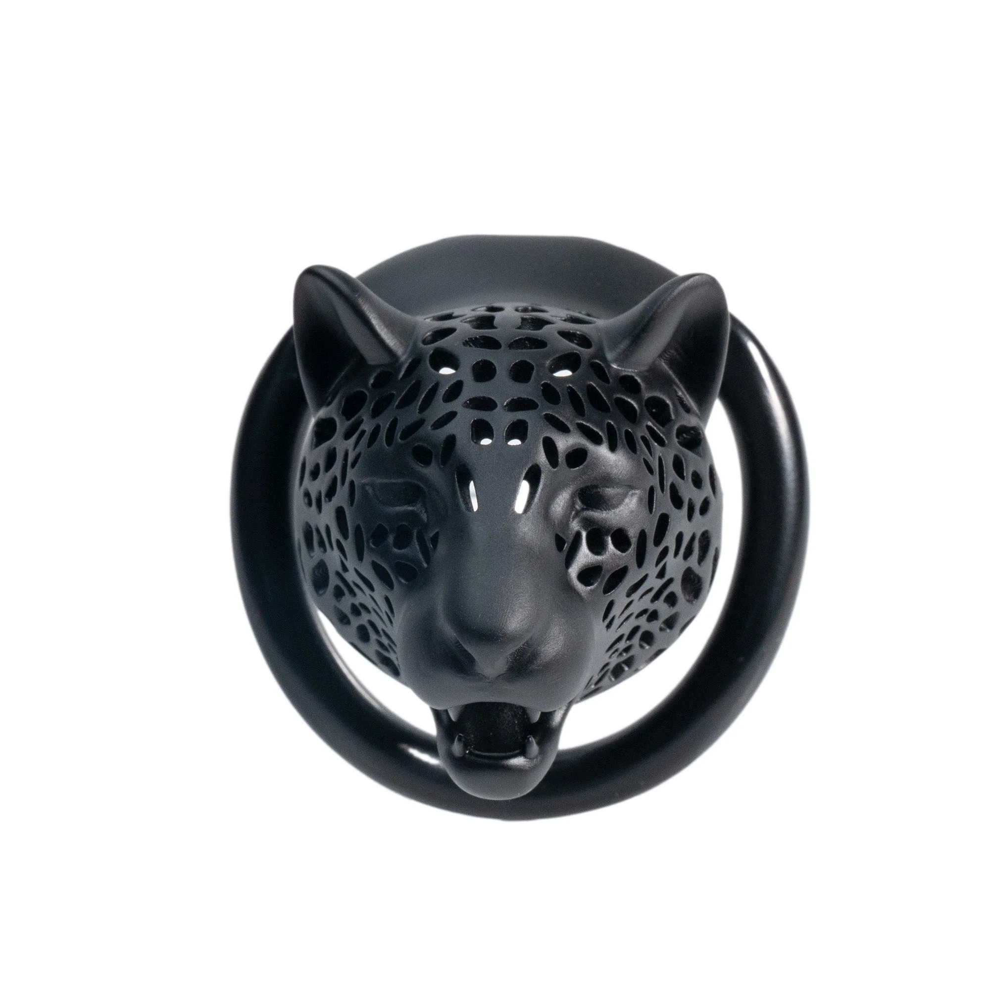 Leopard Head Resin Chastity Cage - Image 12