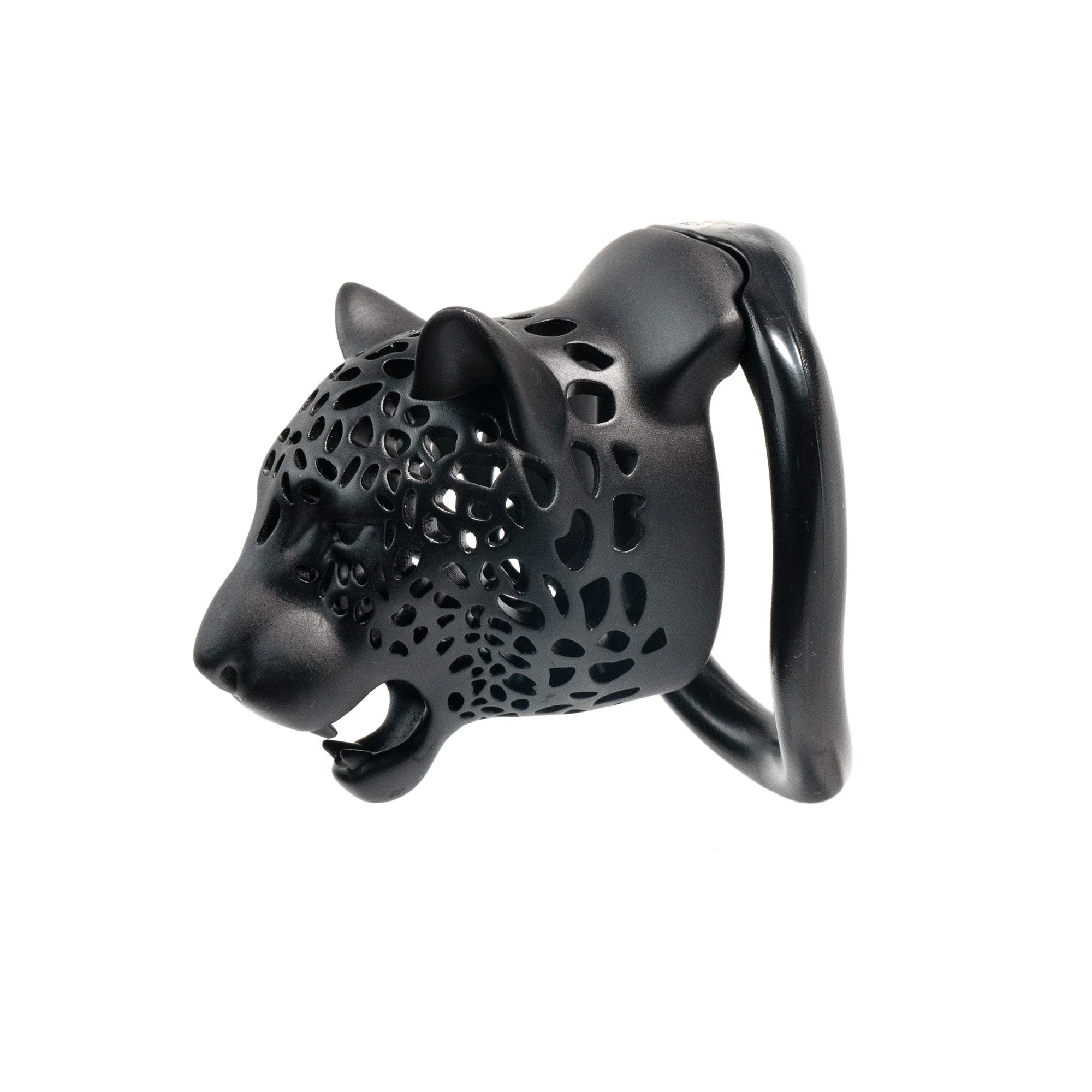 Leopard Head Resin Chastity Cage - Image 13