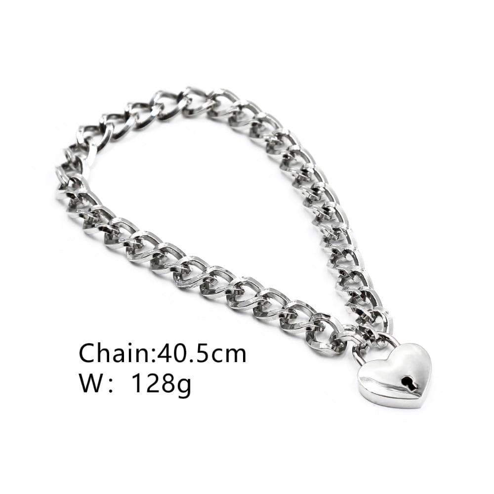 Locking Chainlike Metal Collar - Image 5