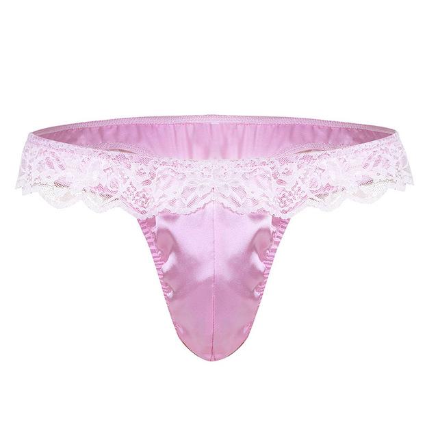 Shiny Satin Ruffle Lace Bikini