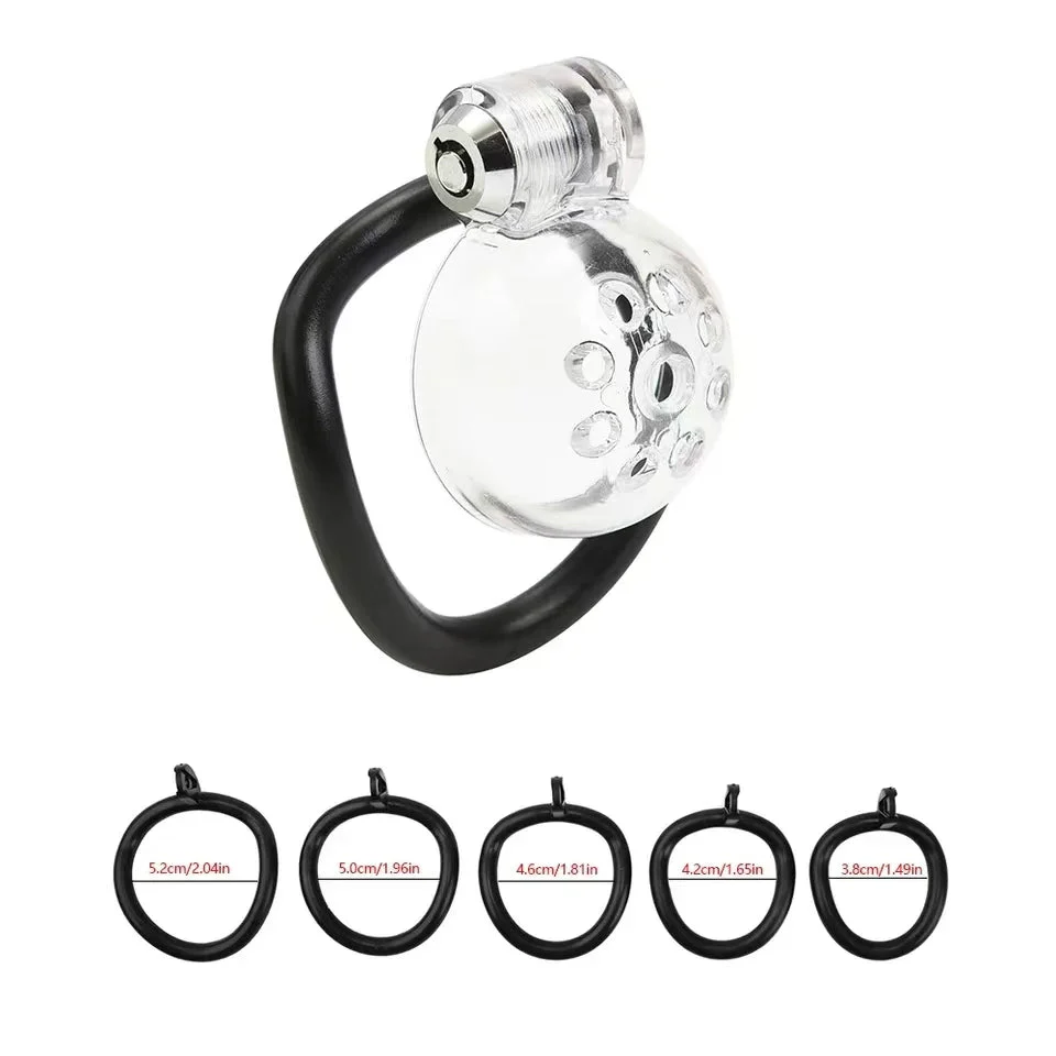 Male Chastity Cage With Clear Cage - Image 2