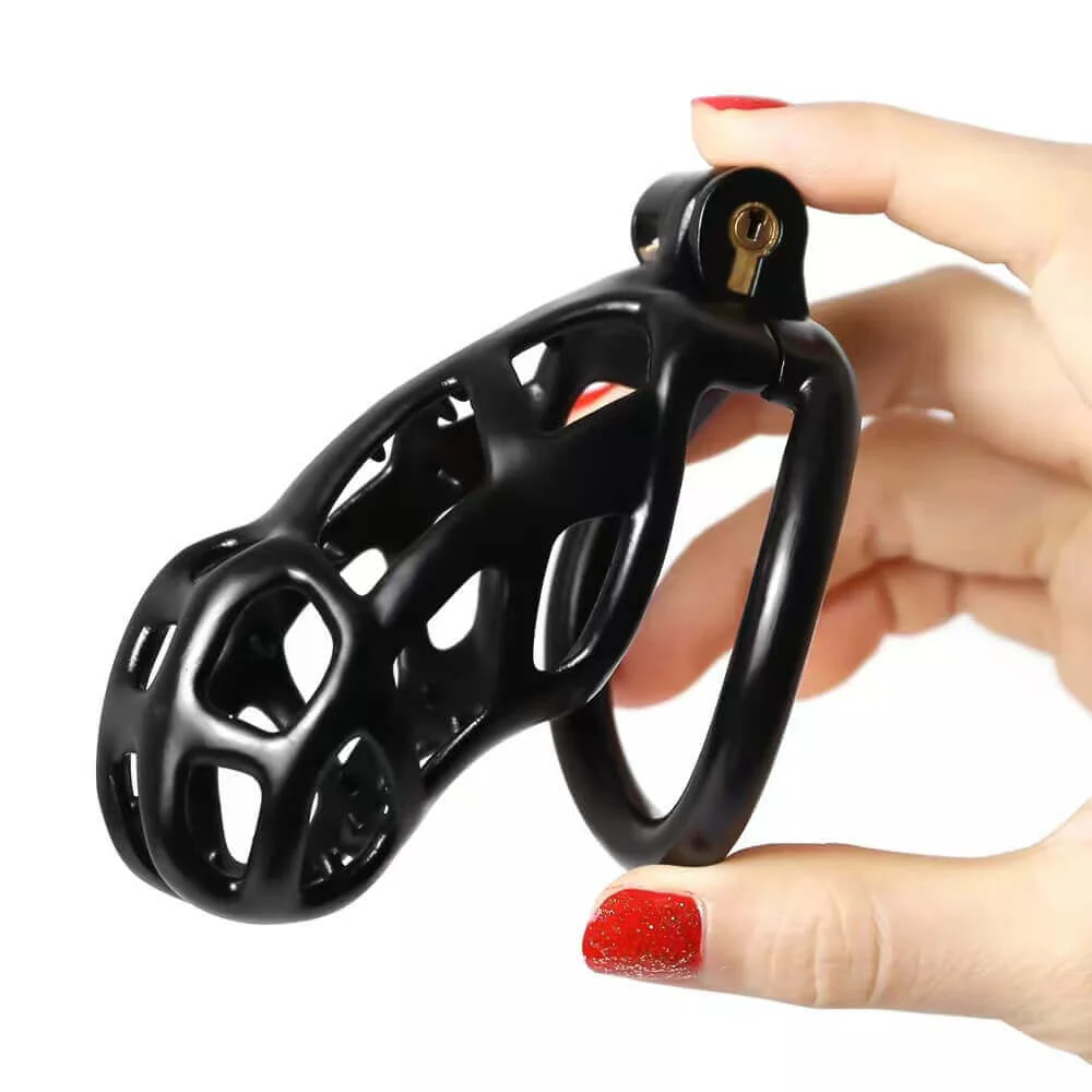 Mamba Spiked Black Chastity Cage - Image 4
