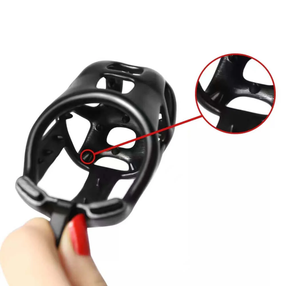 Mamba Spiked Black Chastity Cage - Image 5