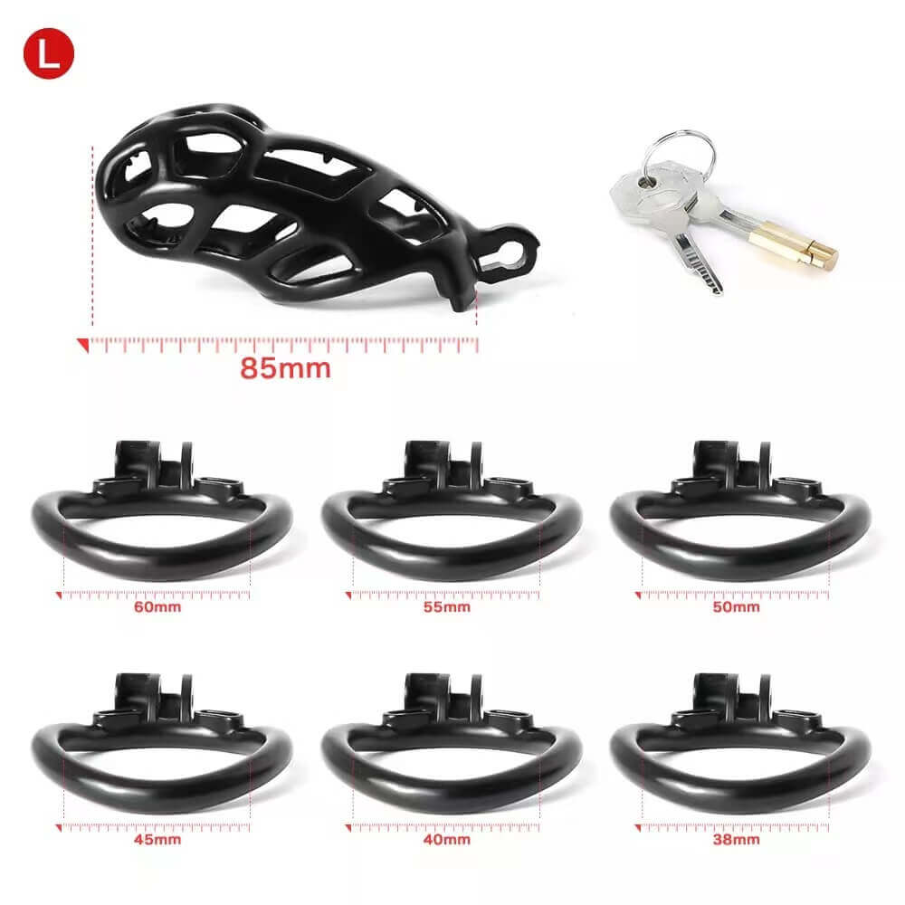 Mamba Spiked Black Chastity Cage - Image 7