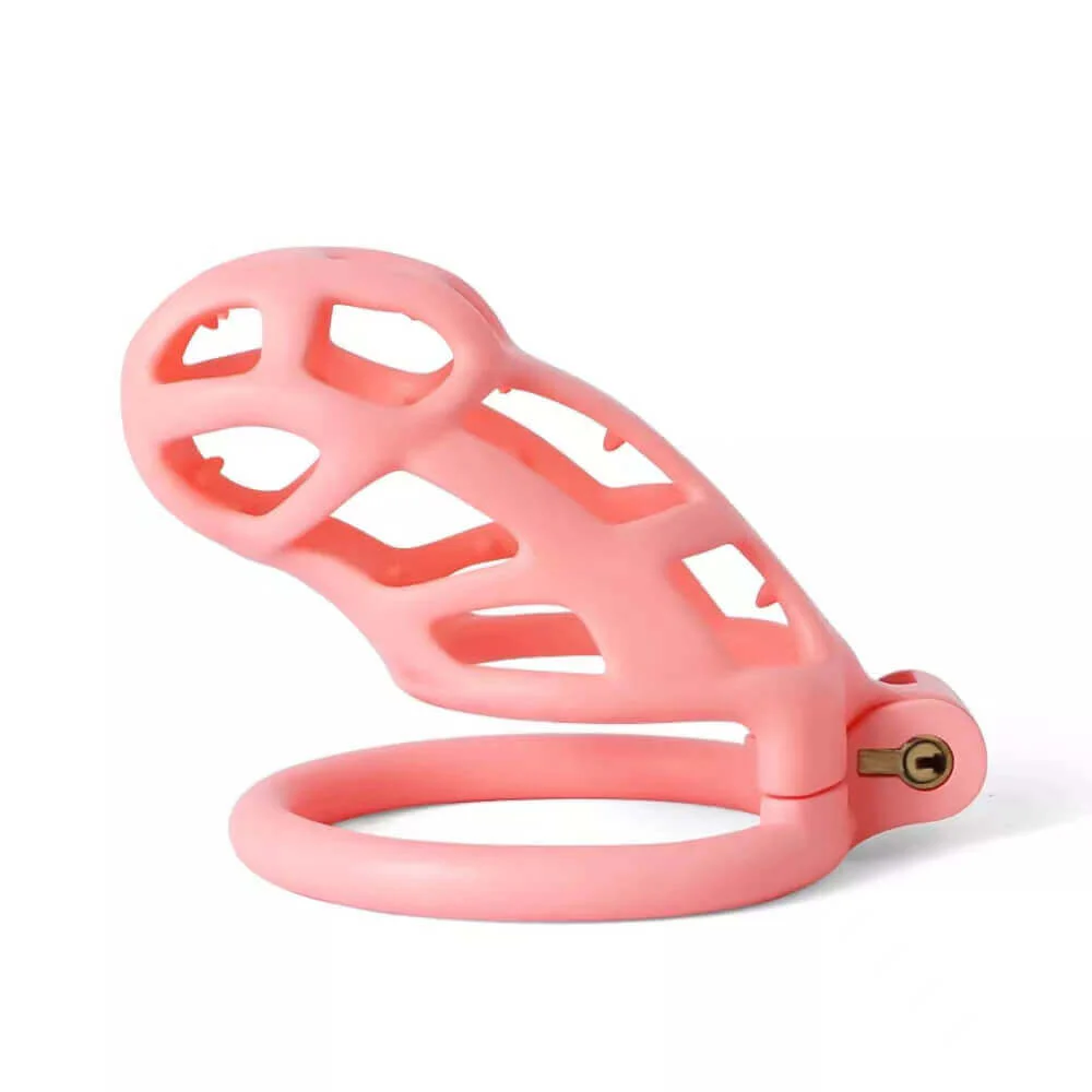 Mamba Spiked Pink Chastity Cage - Image 3