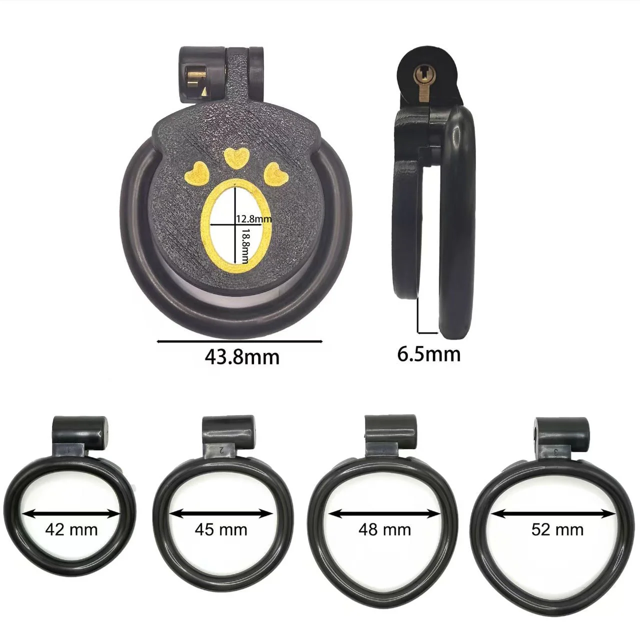 Matte Flat Chastity Cage - Image 5