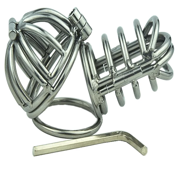 Metal Chastity Cock Cage 2.56 inches long - Image 2