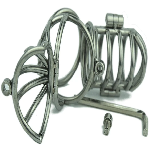 Metal Chastity Cock Cage 2.56 inches long - Image 3