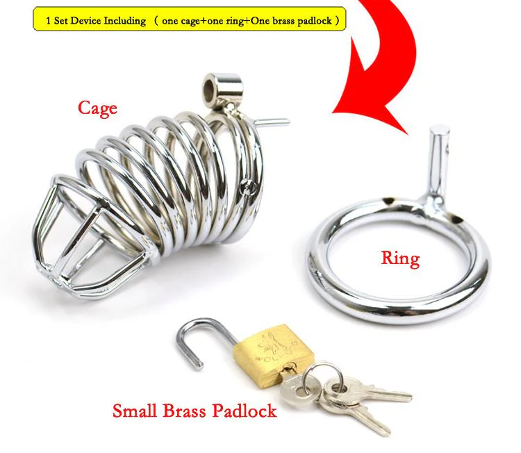 METAL Chastity COCK CAGE 3.31 INCHES LONG - Image 5