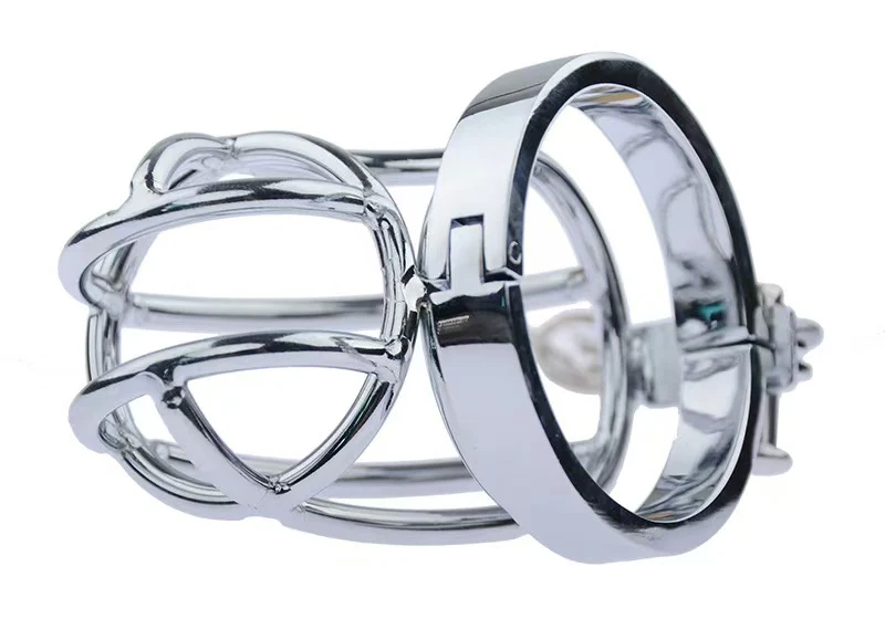 Captus Stainless Steel Locking Chastity Cage - Image 2