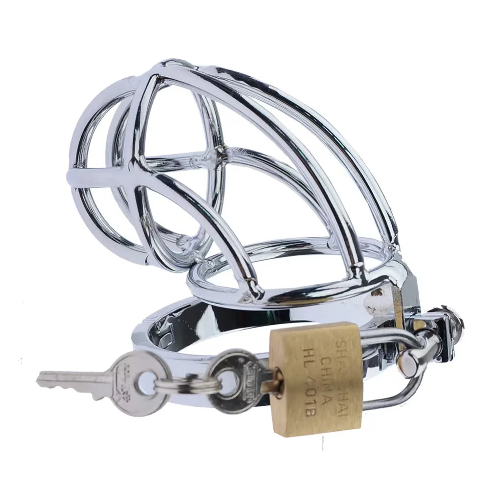 Captus Stainless Steel Locking Chastity Cage - Image 3