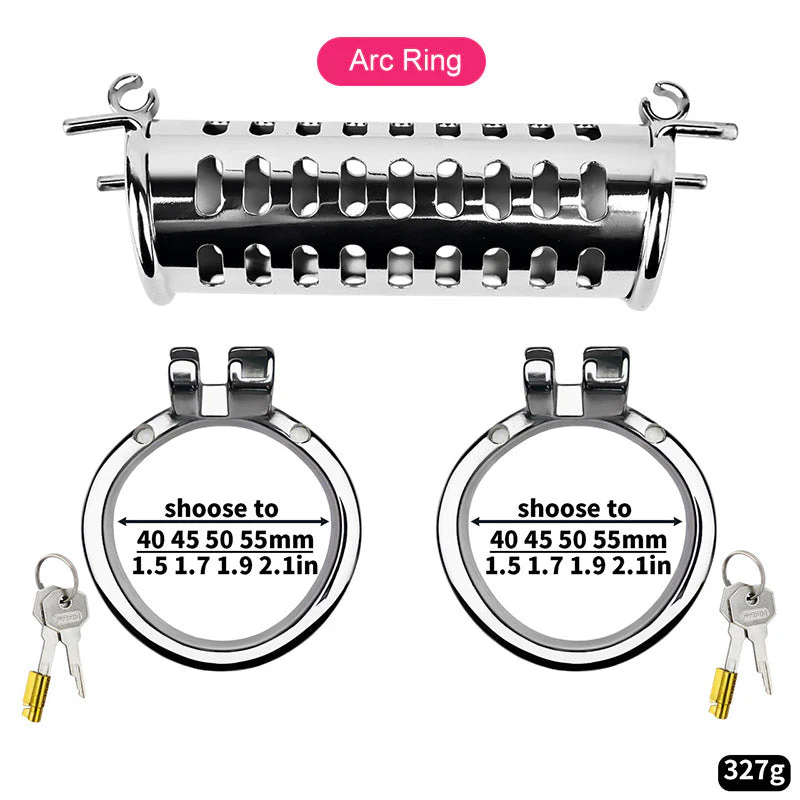Metal Double Ended Cock Cage - Image 10