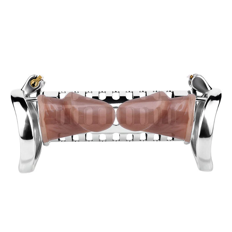 Metal Double Ended Cock Cage - Image 4