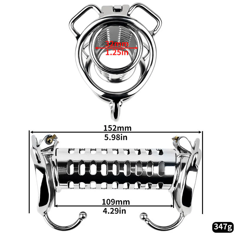 Metal Double Ended Cock Cage - Image 8
