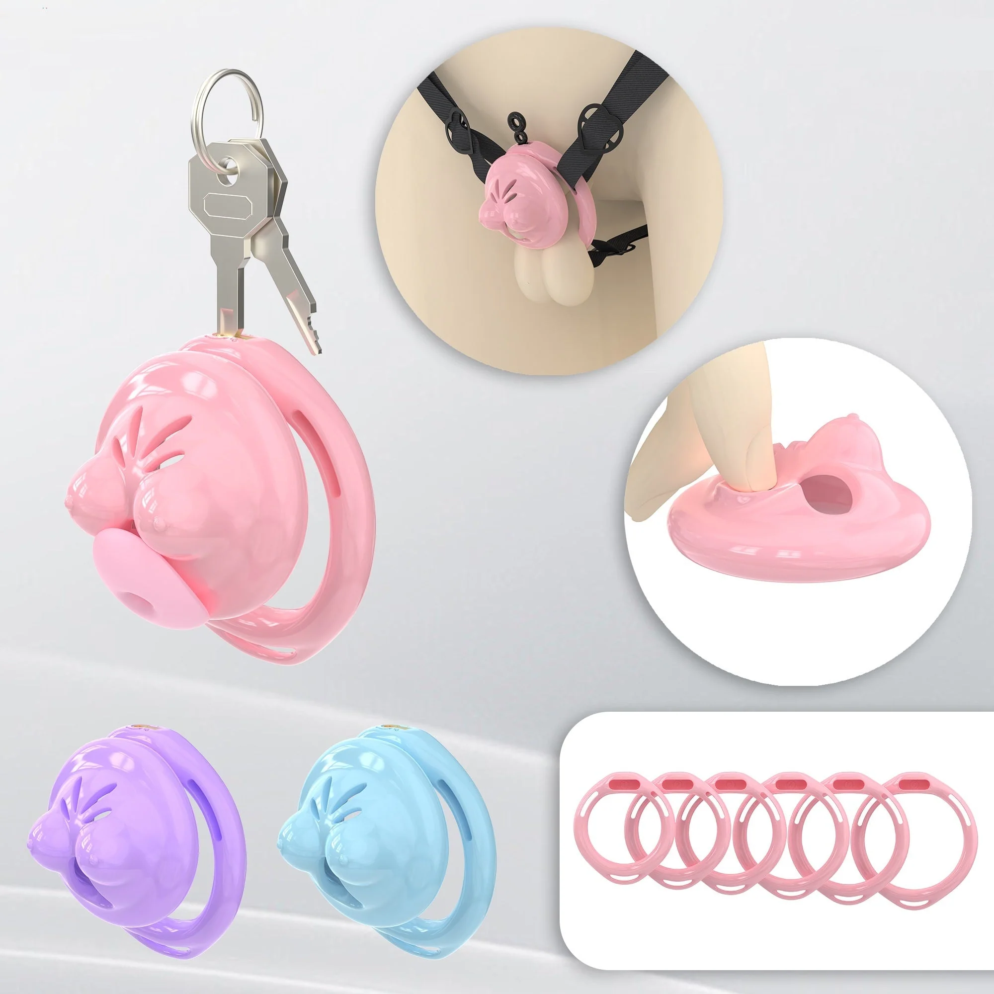 Mini Silicone Chest Cock Cage