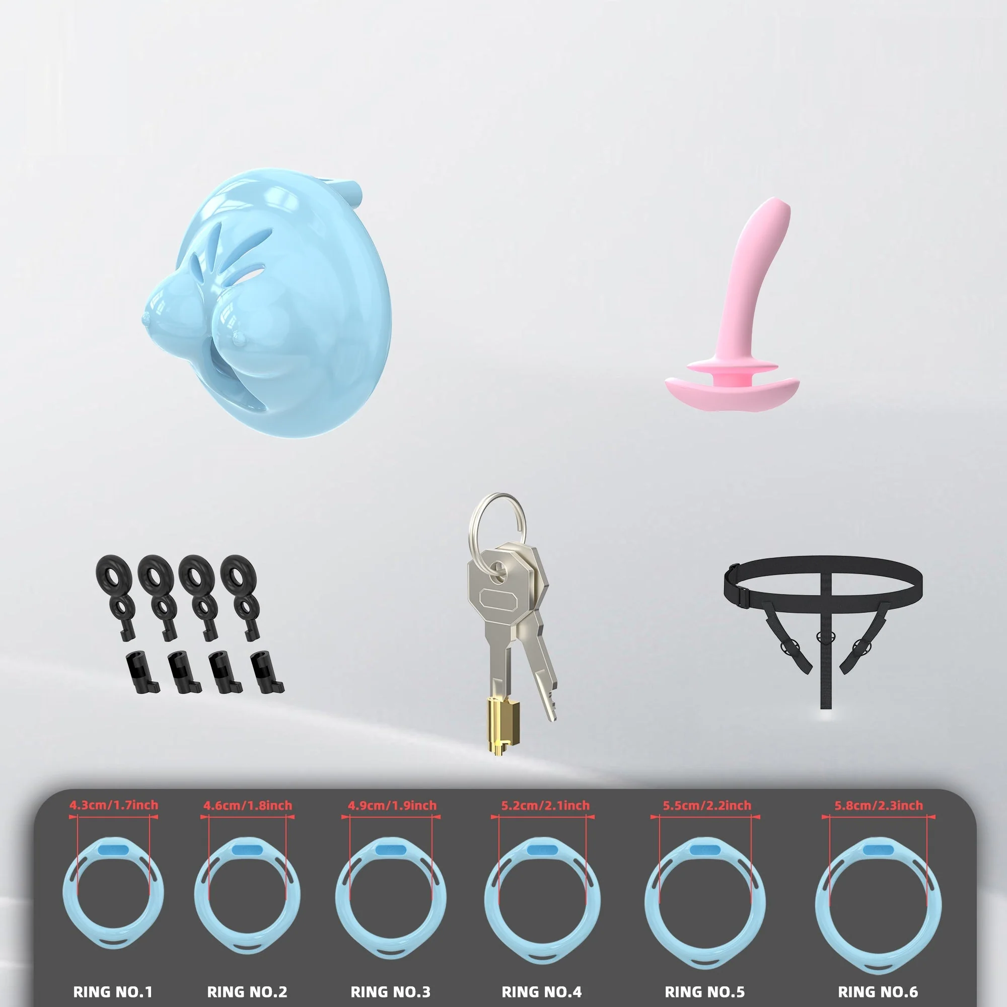 Mini Silicone Chest Cock Cage - Image 11