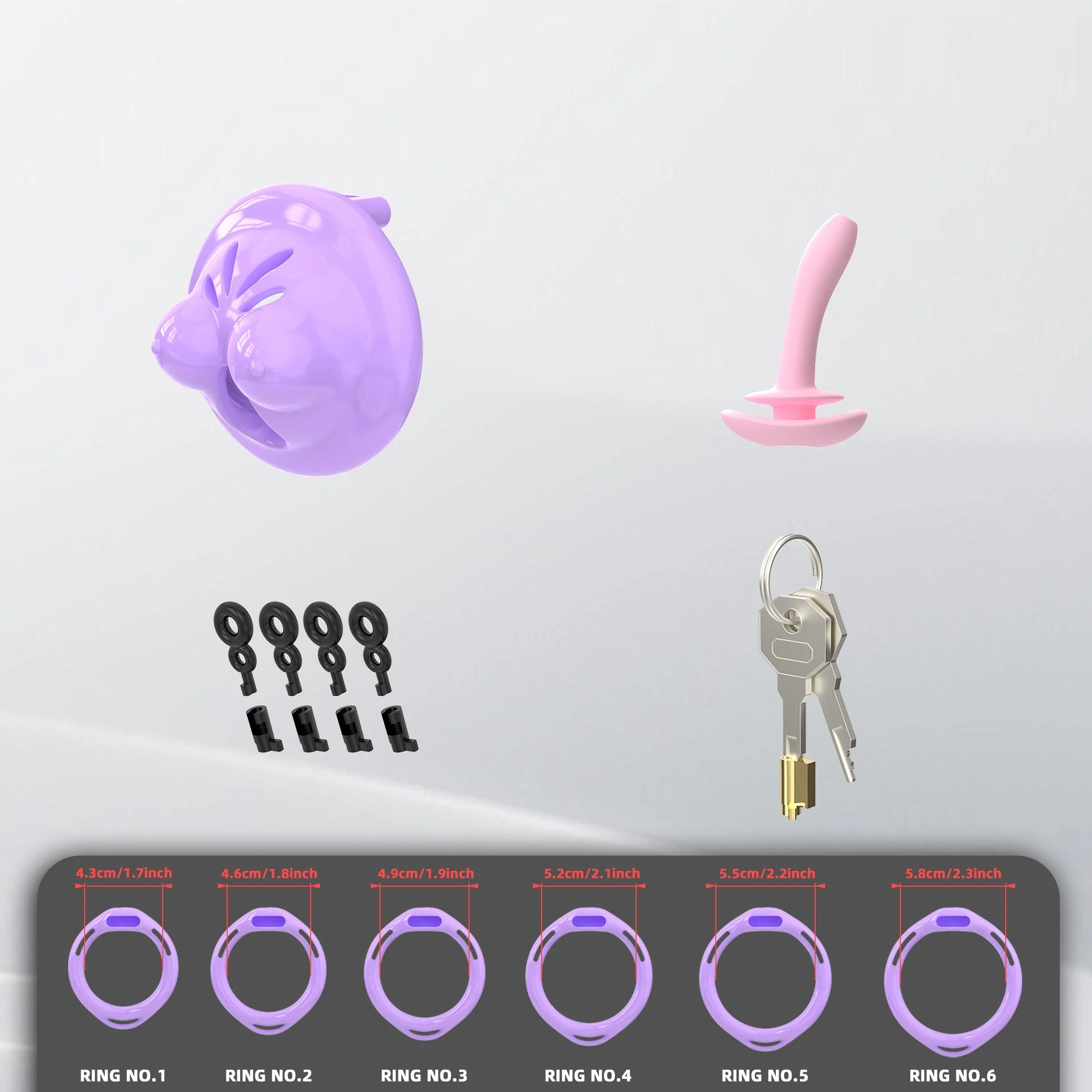 Mini Silicone Chest Cock Cage - Image 8