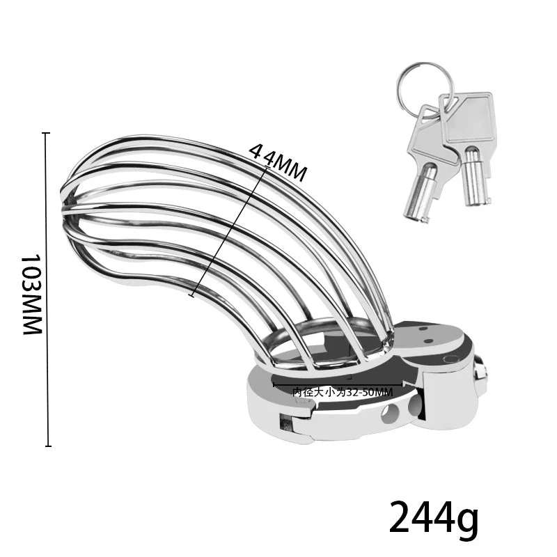 New BDSM #69 Adjustable Male Chastity Cage - Image 3
