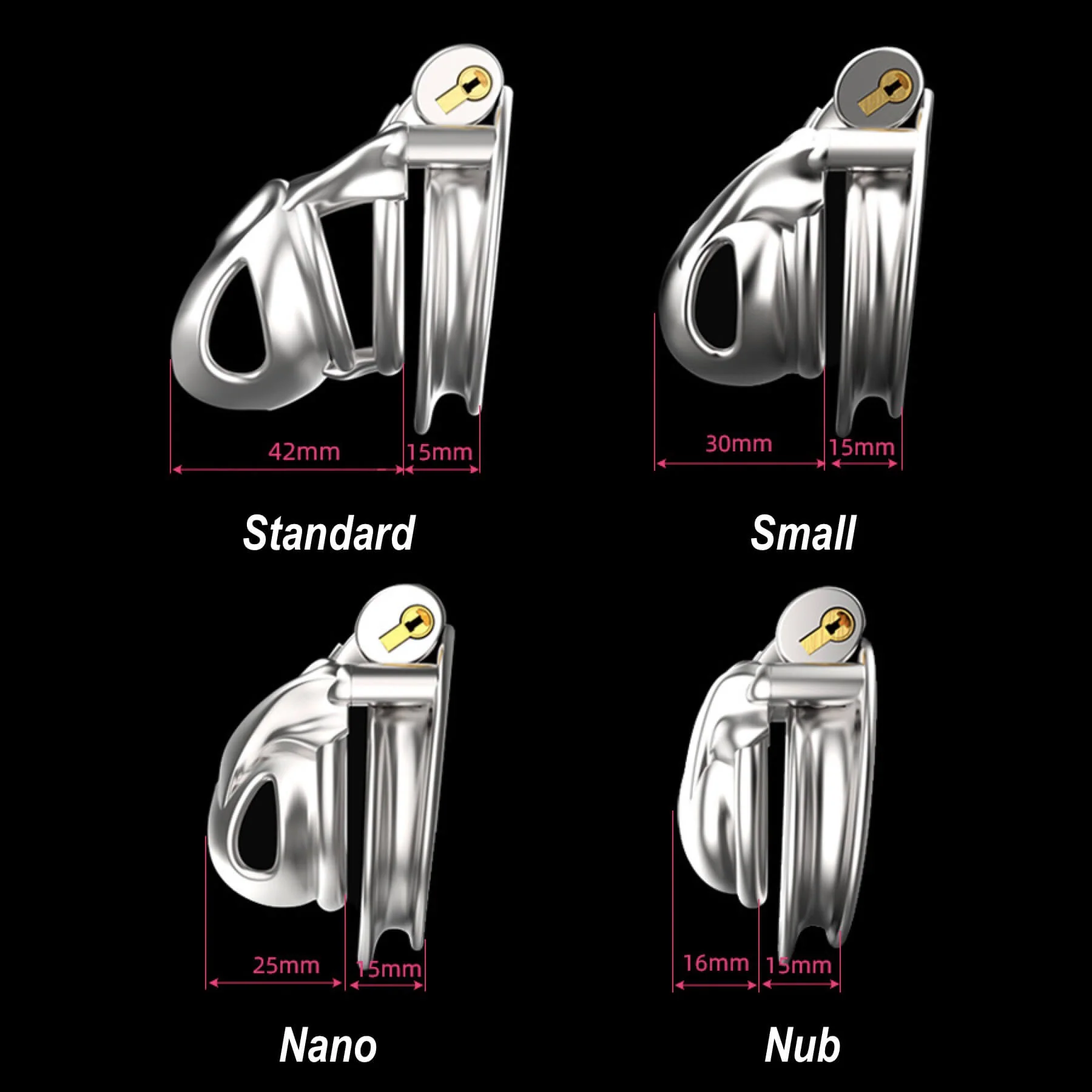 Nub Stainless Steel V7.0 Chastity Device - Image 5