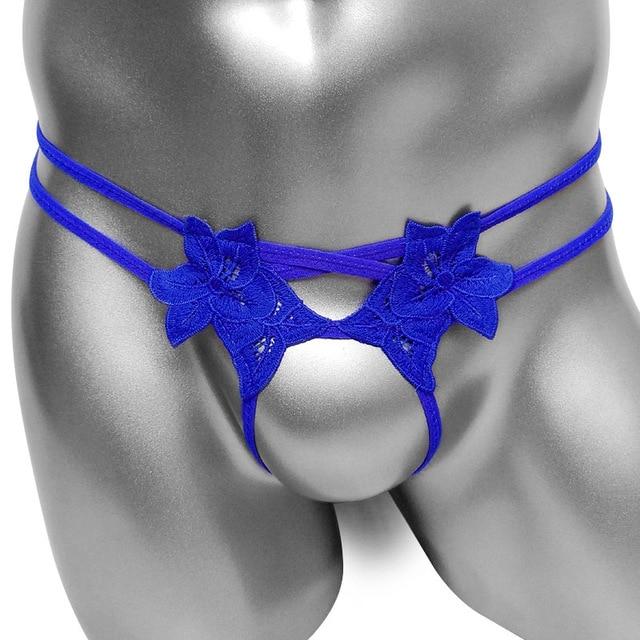 Open Crotch Flower Thong - Image 5